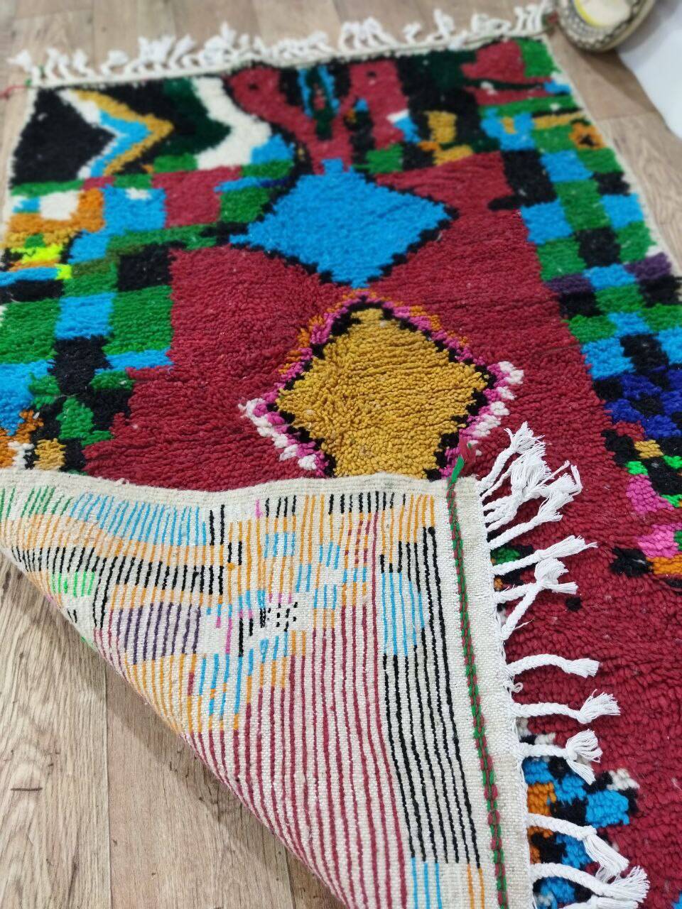 Handcrafted Moroccan Berber Rug 155 X 105 CM