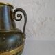 Art Deco vase in bronze and brass by SVM Handarbete, Sweden 1940s