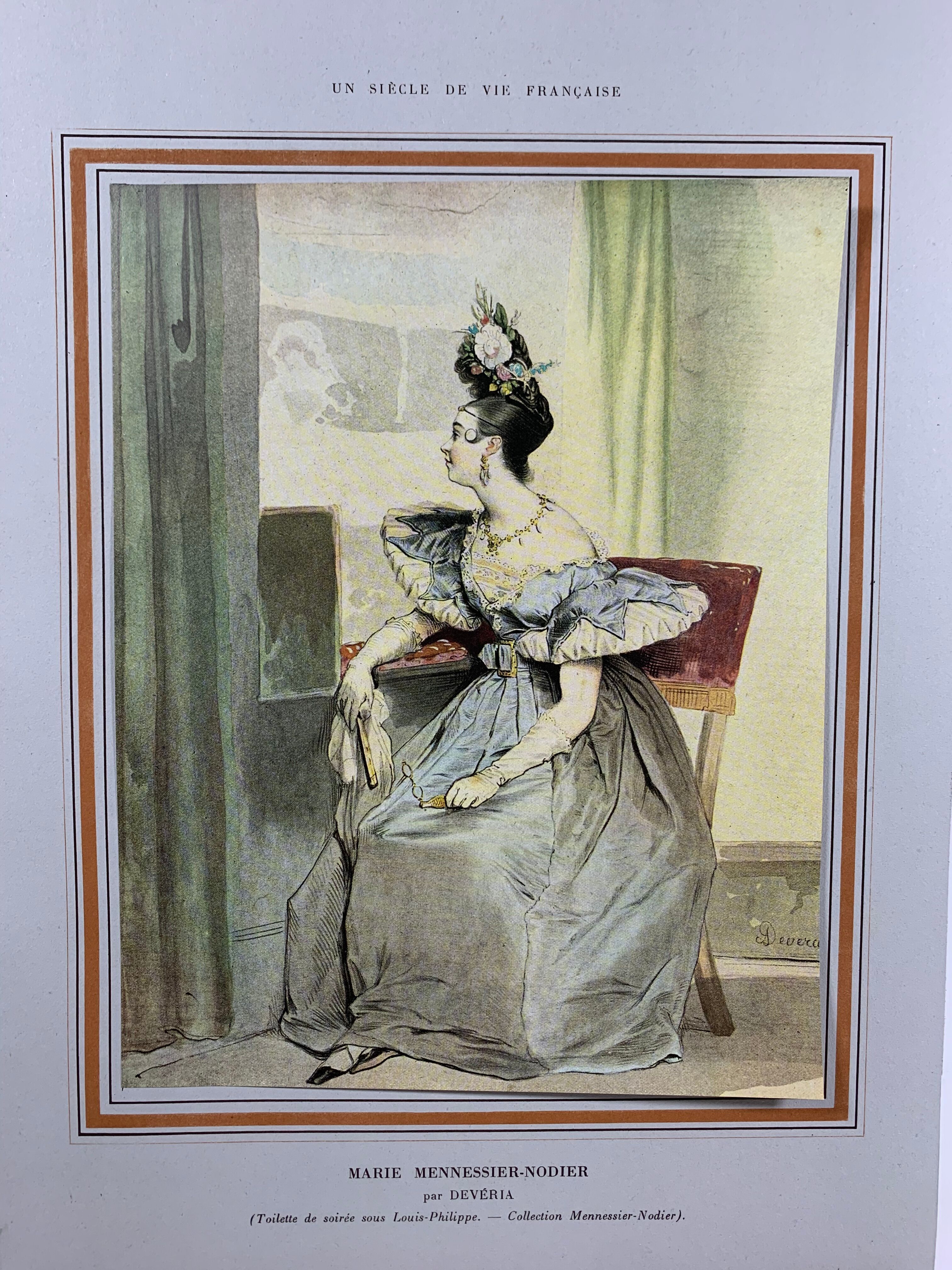 Poster fixed on paper after Achille Devéria