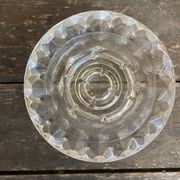 Set of 4 vintage luminarc moulded glass candle holders from the 1970s