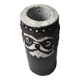 Raku ceramic roll vase signed Potty