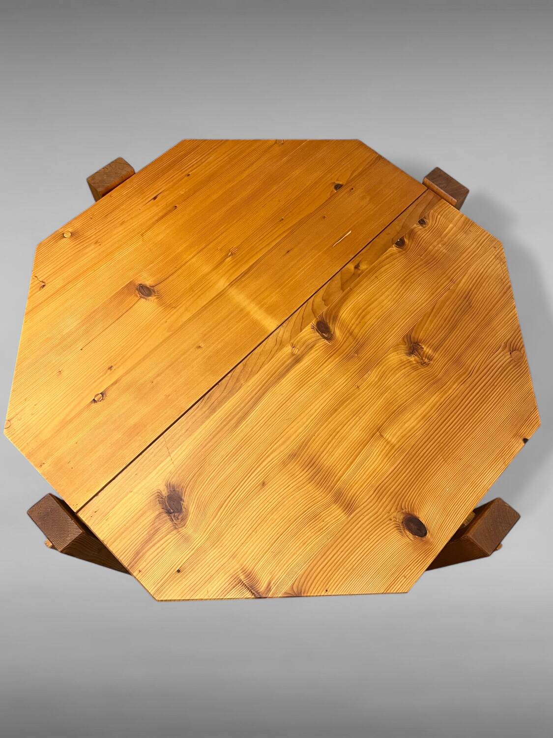 Softwood table by Erwin Egel for Dieter Güllert