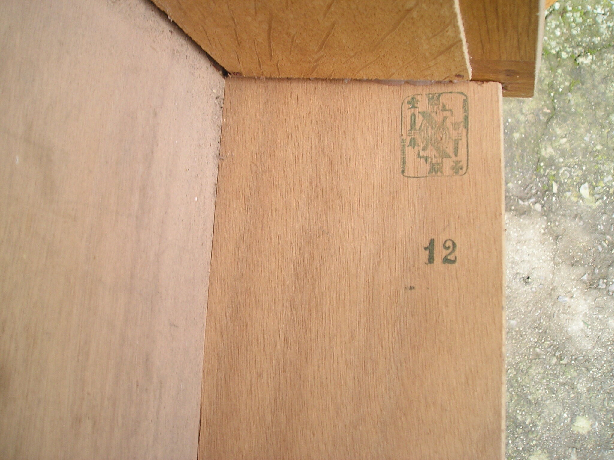 Chest of drawers with compass feet, 1 door and 6 drawers, 1960s