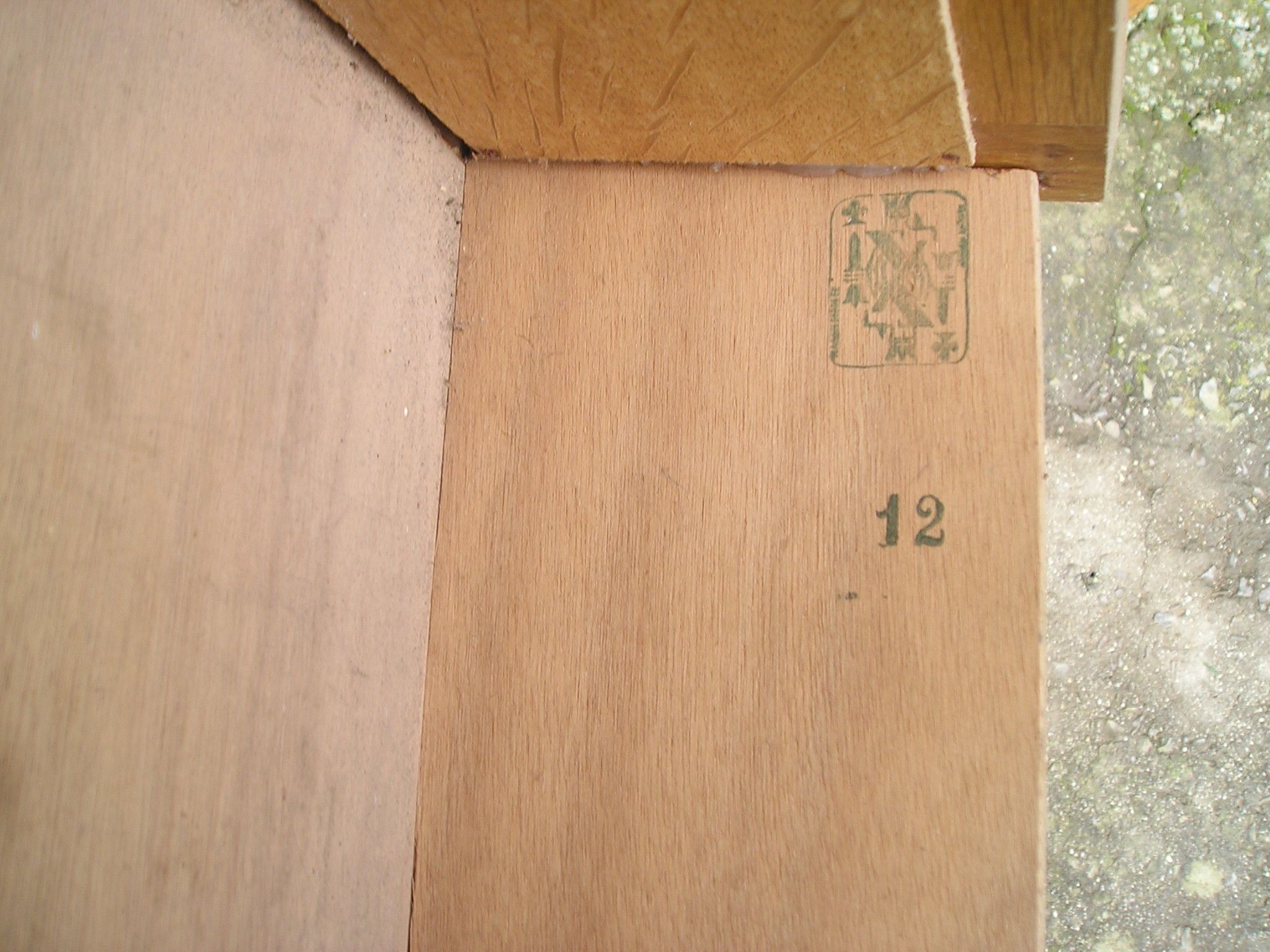Chest of drawers with compass feet, 1 door and 6 drawers, 1960s