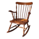 Rocking-chair vintage en bois tourné
