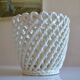 Woven ceramic cache-pot DLG Emile Tessier Pichon Uzès