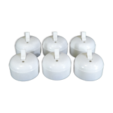 6 Old switches back and forth '' in vintage white plastic