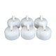 6 Old switches back and forth '' in vintage white plastic