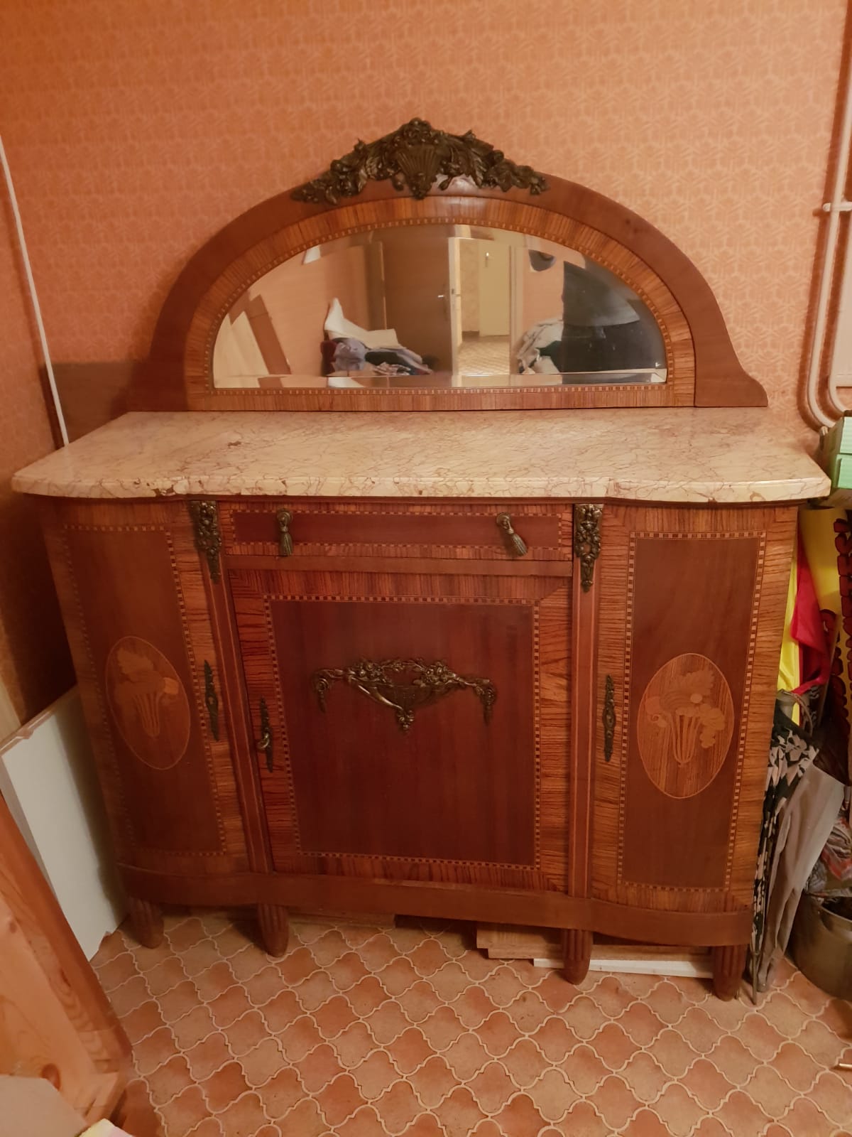 Precious wood art deco vessel