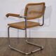 Fauteuil Cesca en bois metal et cannage 1970