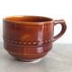 Set of 8 Vintage (1970) Belgian Brown Coffee/Tea Cups and Saucers