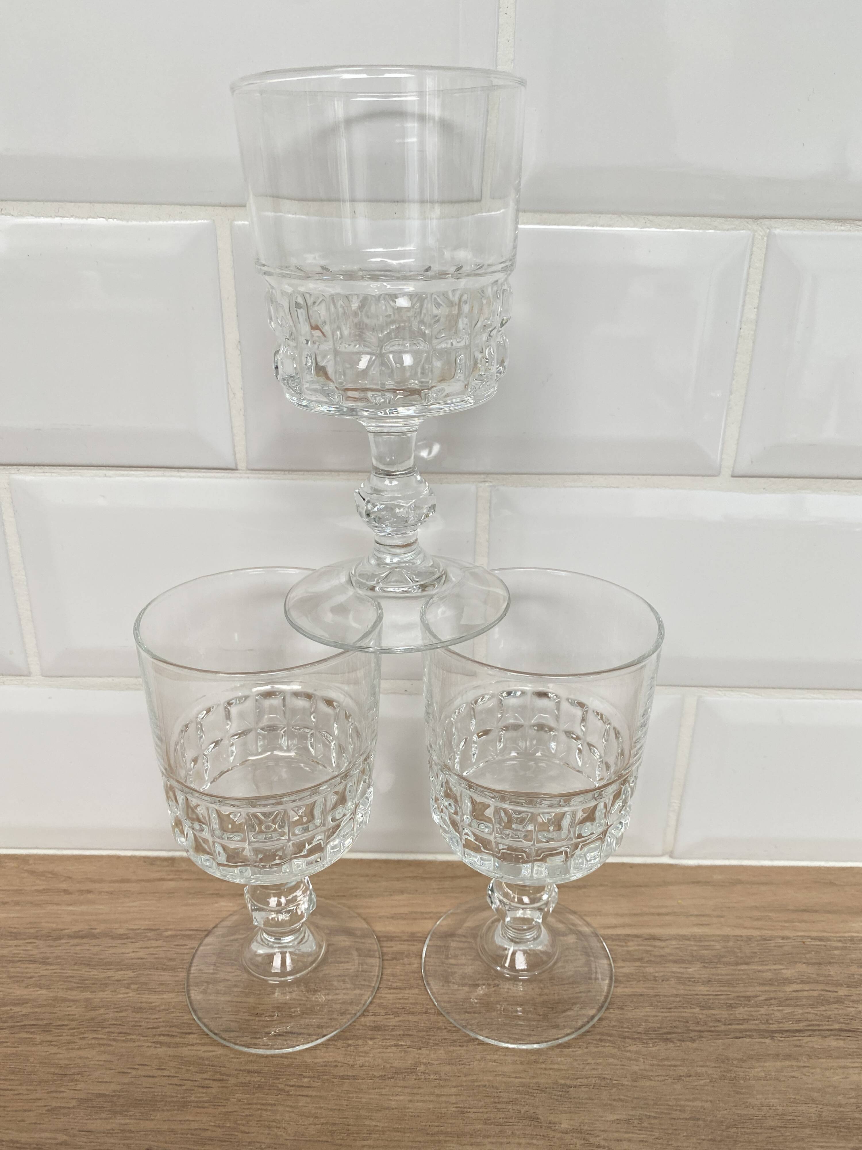 Set de 3 verres à vin rouge Luminarc Quadrille