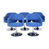 Set of 5 Vintage Largo Swivel Chairs Borje Johanson from Johanson Design
