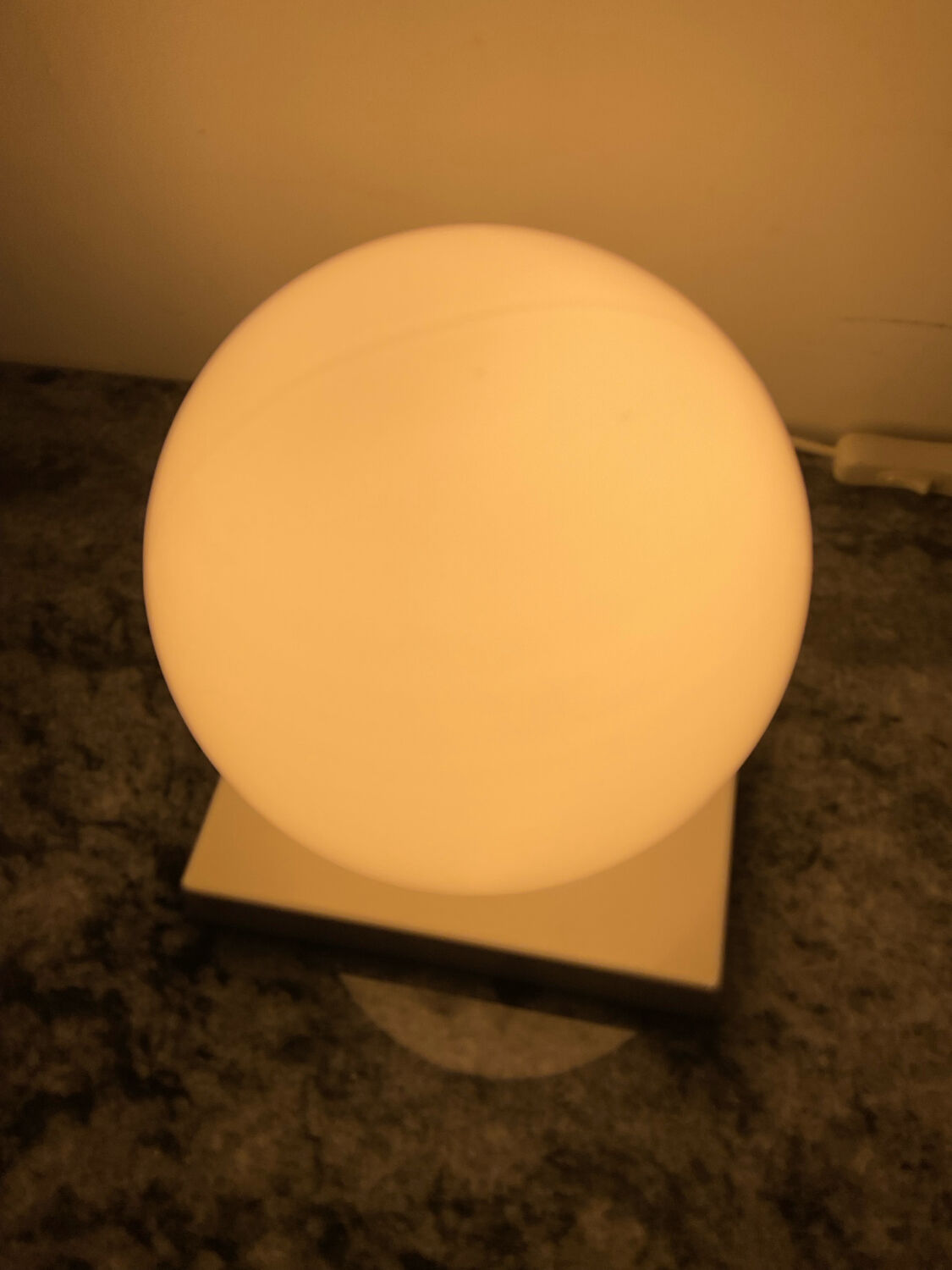 Opaline ball lamp from the 70s-80s.