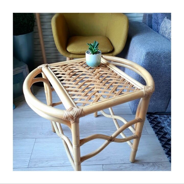 Vintage rattan coffee table