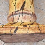 Iron column imitation marble