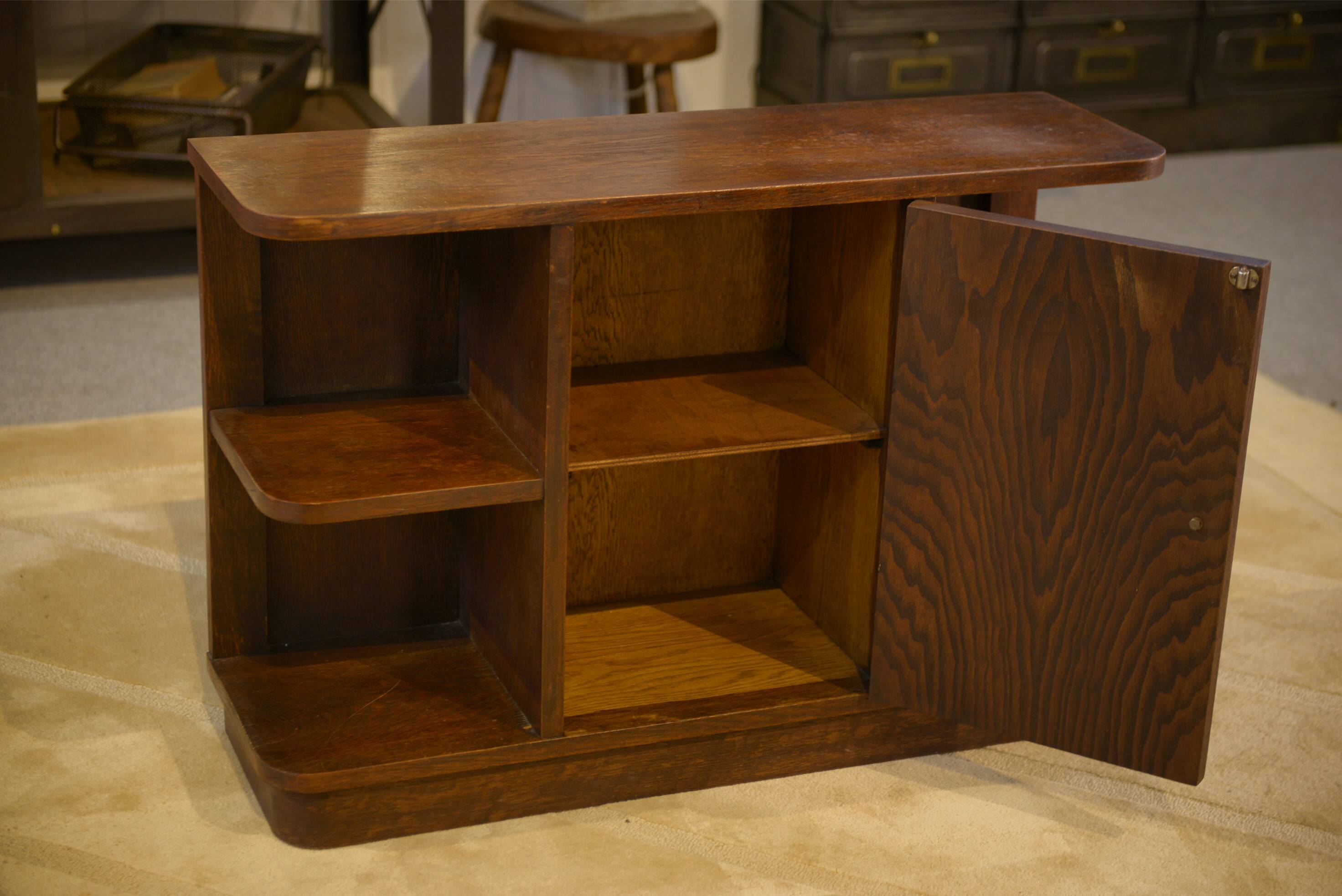 1960s oak side table