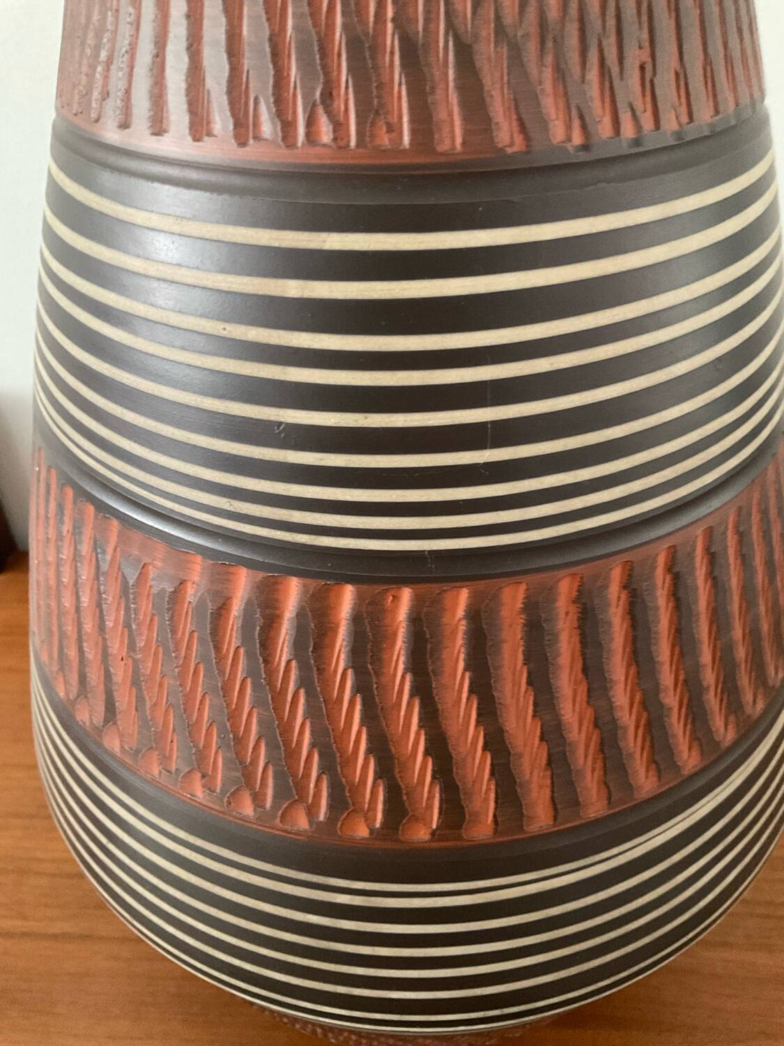 Large vintage Alfred Krupp ceramic vase