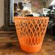 Orange flowerpot