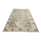 Oushak Vintage Floral Handmade Rug sku882