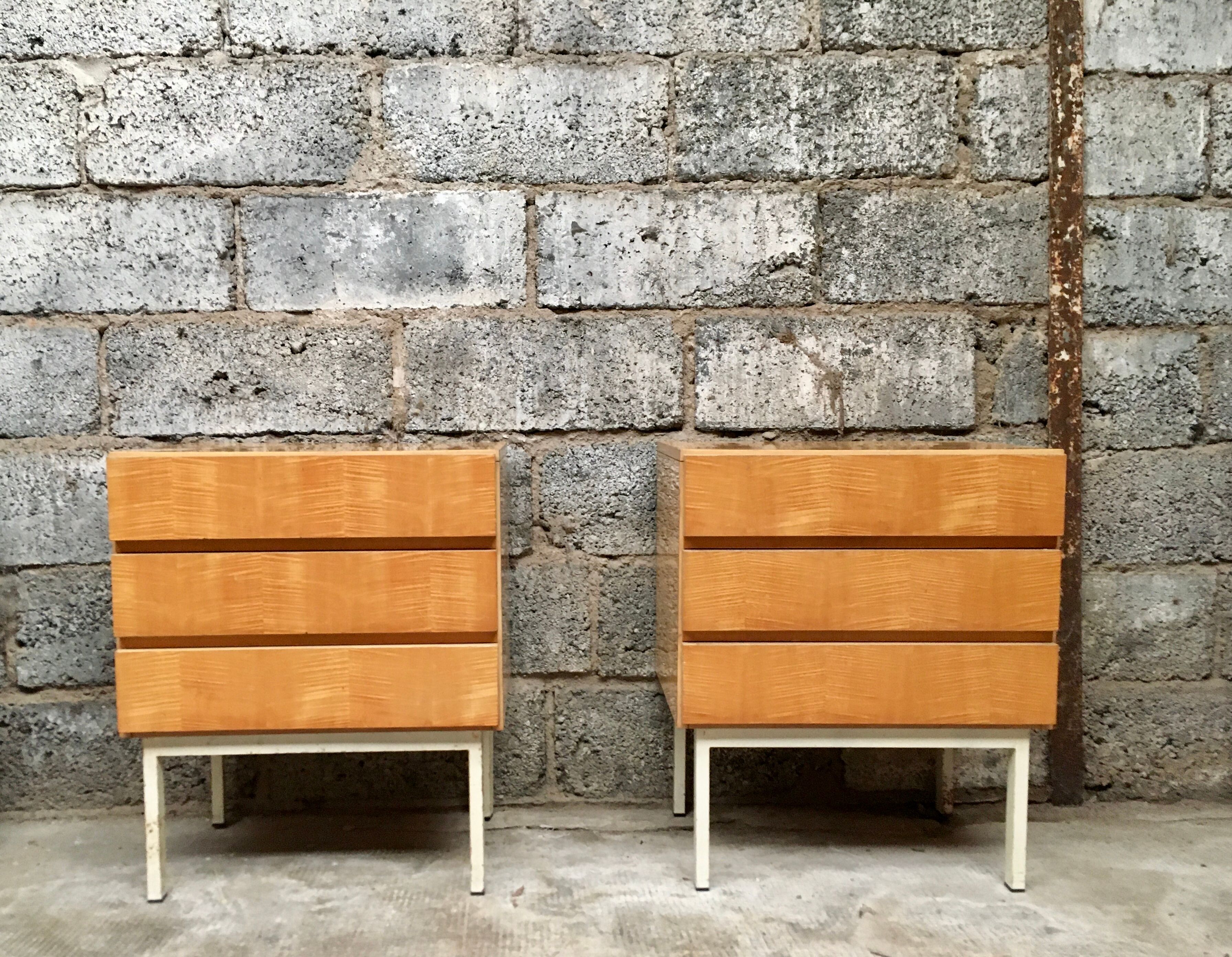 Mini pair of dresser bedside bedside end of vintage sofa 1950