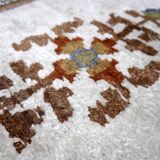 Vintage Tibetan Art Deco Khaden rug 95cm x 202cm 1960s