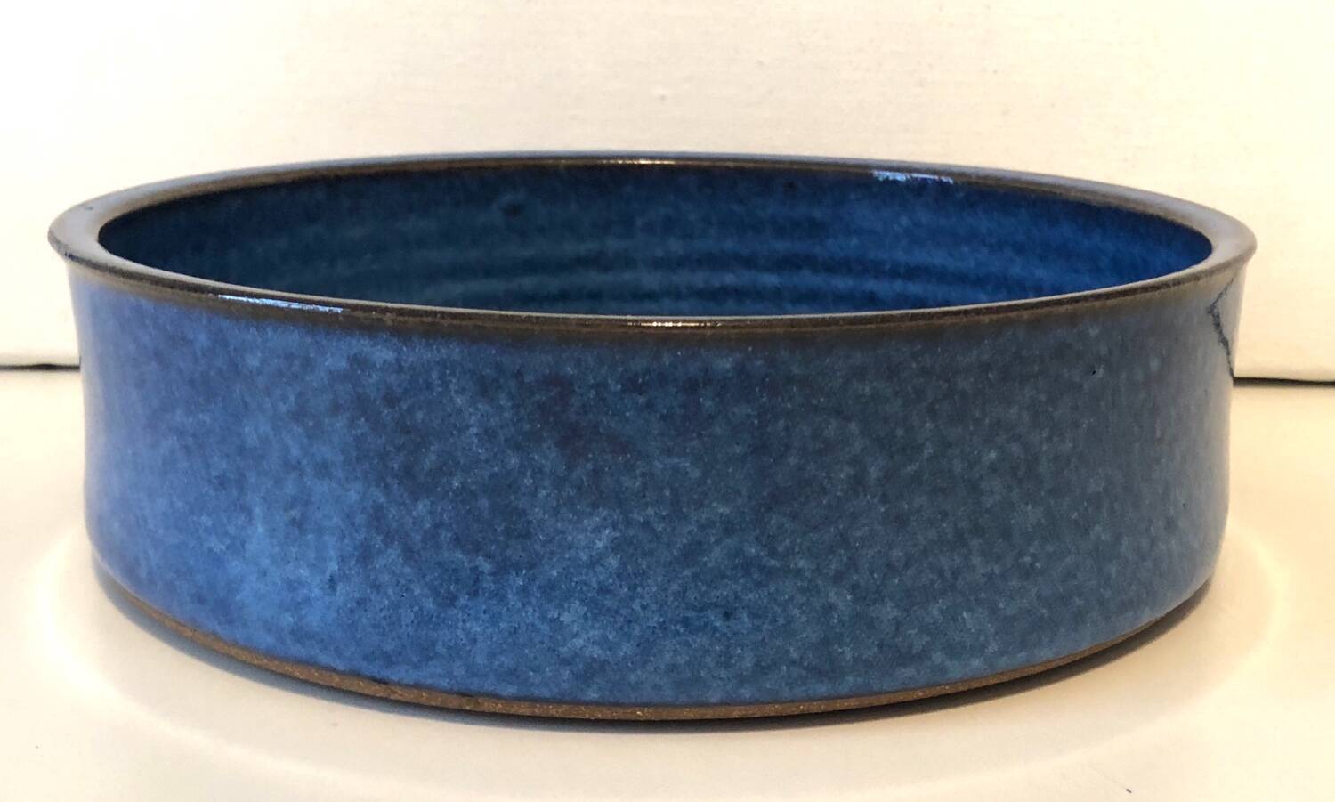 Blue ceramic handcrafted dish