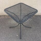 Wrought iron pedestal table from the 60s