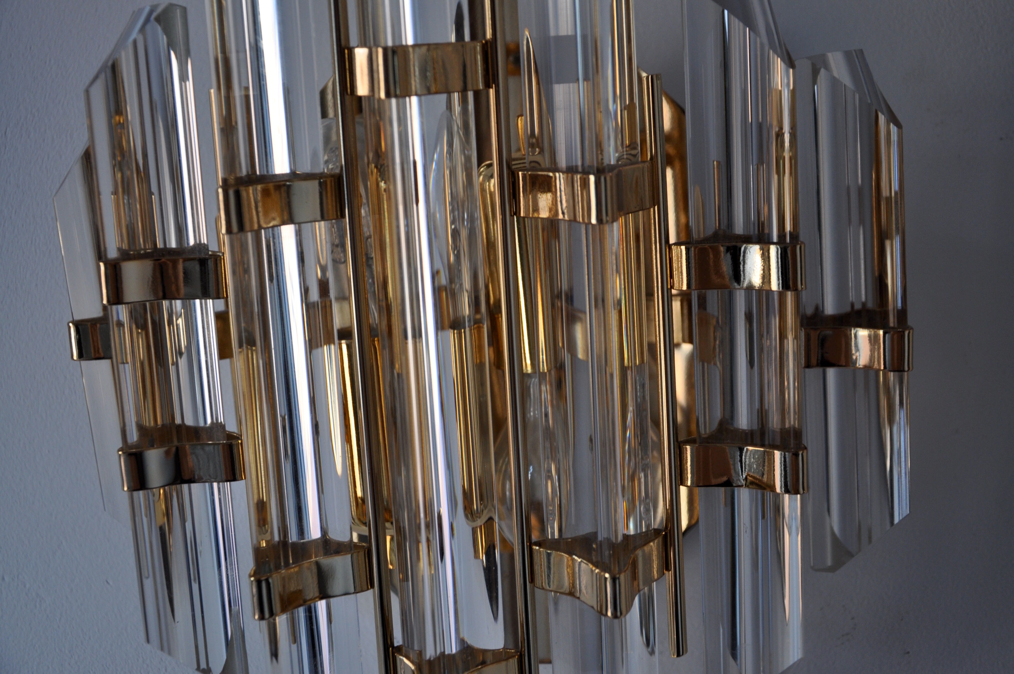 Set of 2 wall sconces Murano Sconces by Paolo Venini