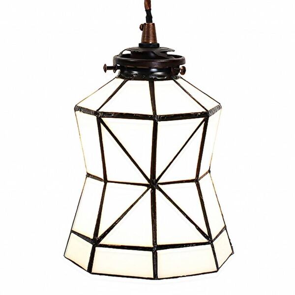 Lampe à suspension Tiffany à boucle