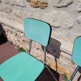 Chaises formica vert mint