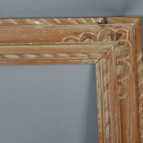 Square frame carved wood patinated 39x39 foliage 27x27 cm style Shabby SB231