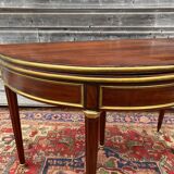 Half moon table in mahogany era Louis XVI XVIII th century