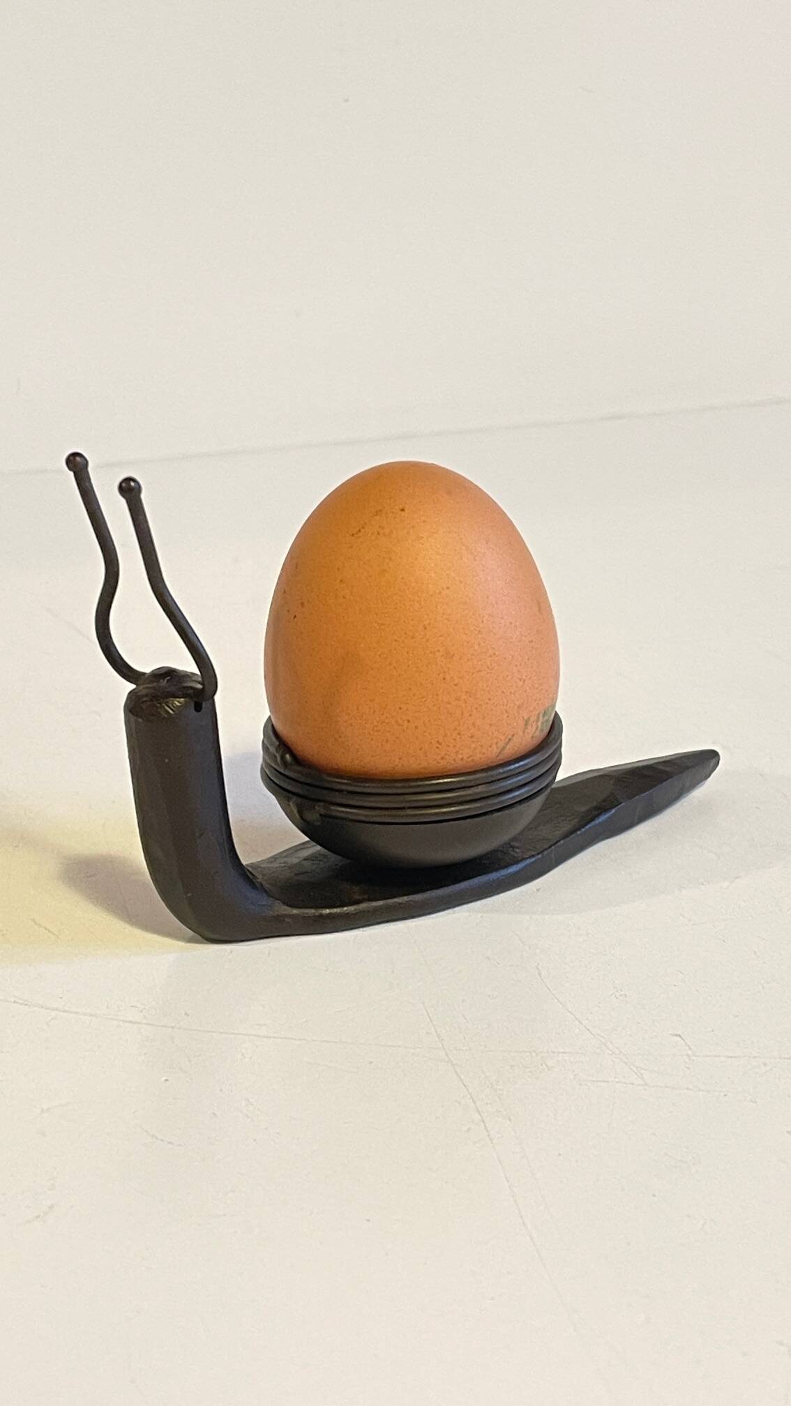 Brutalist vintage snail shape candle holder