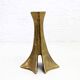 Brutalist bronze candle holder