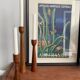 Danish candlestick trio in Teak - 1960