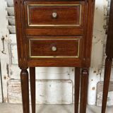 Pair of mahogany bedside tables