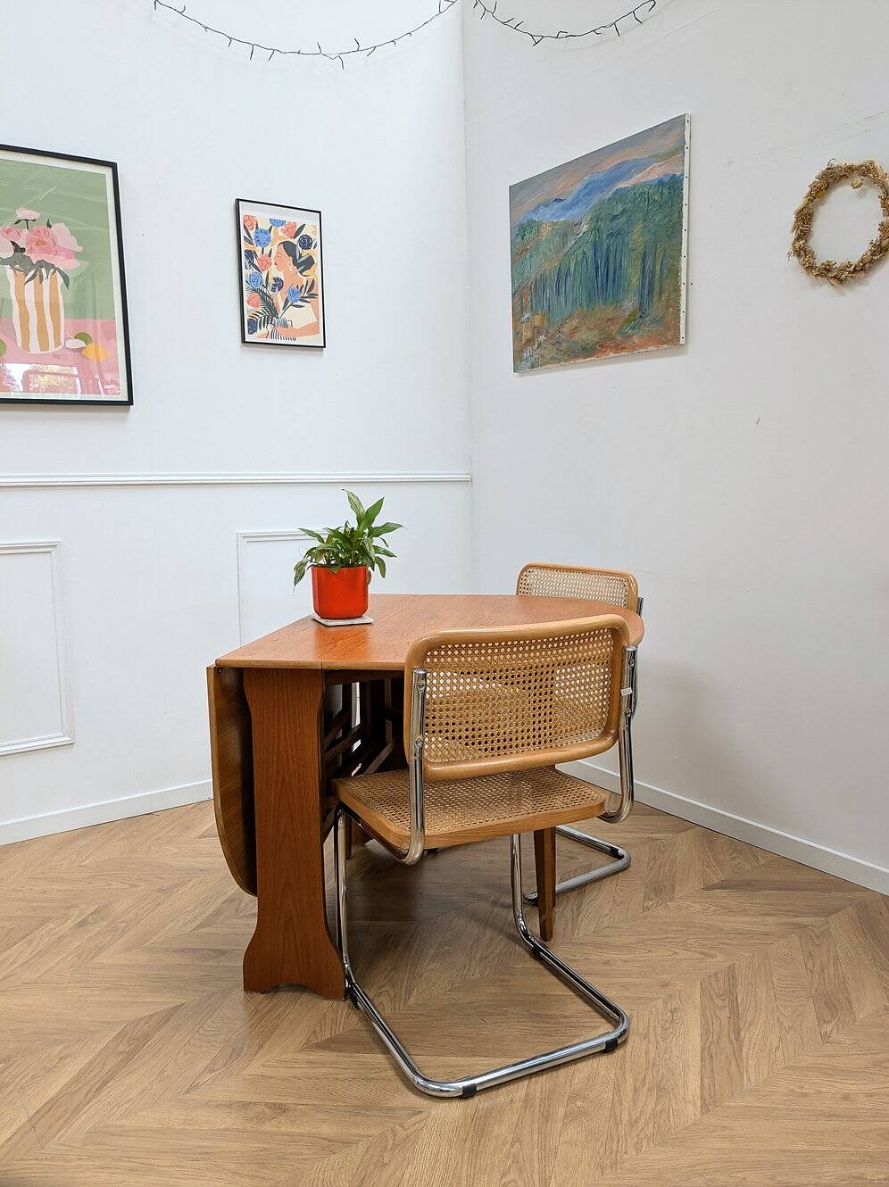 Vintage teak folding table