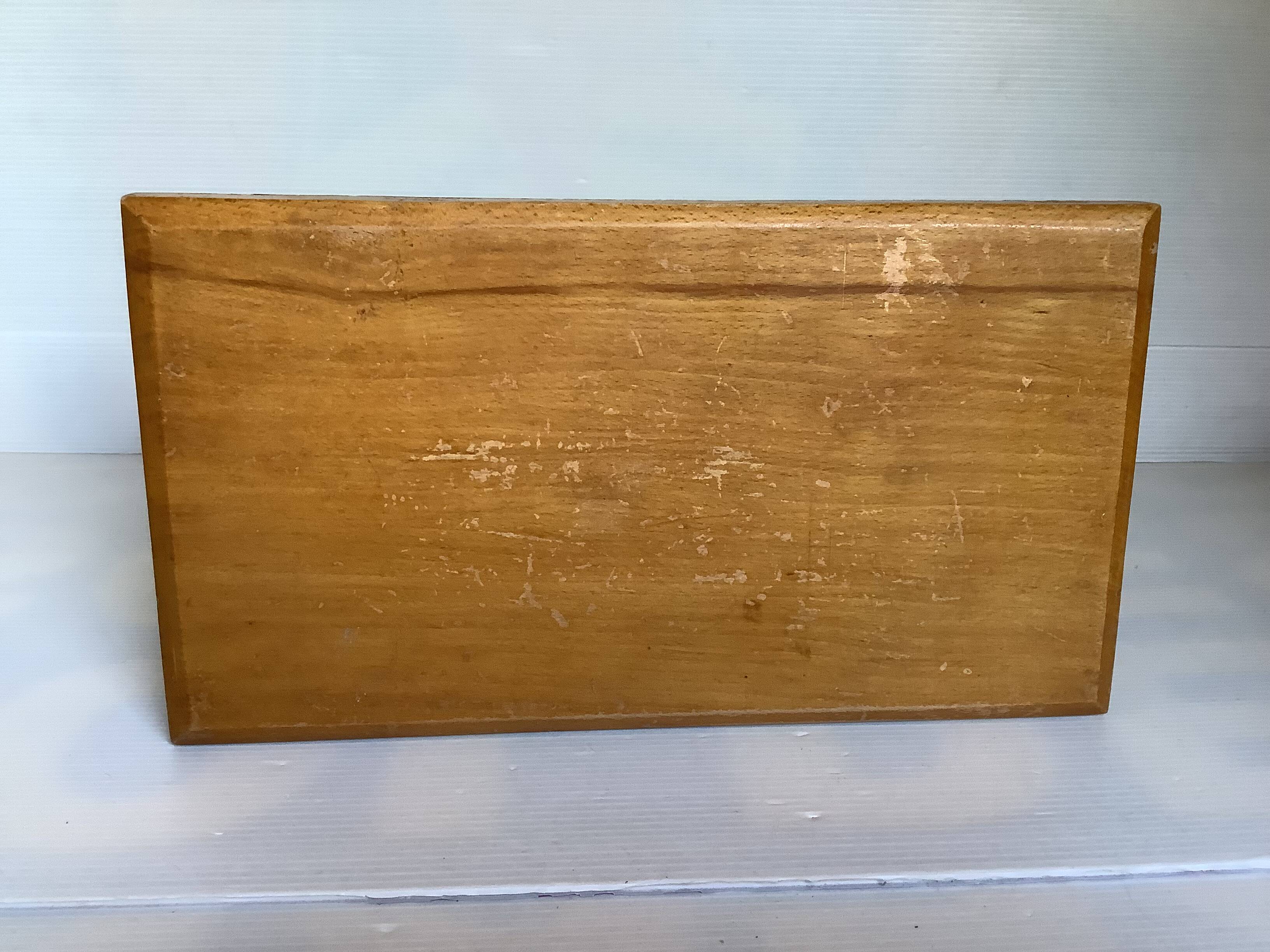 Small wooden bench stool step