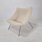 Chaise Oyster avec pouf par Pierre Paulin pour Artifort, années 1960