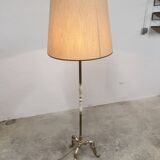 Bronze and white marble floor lamp 1960