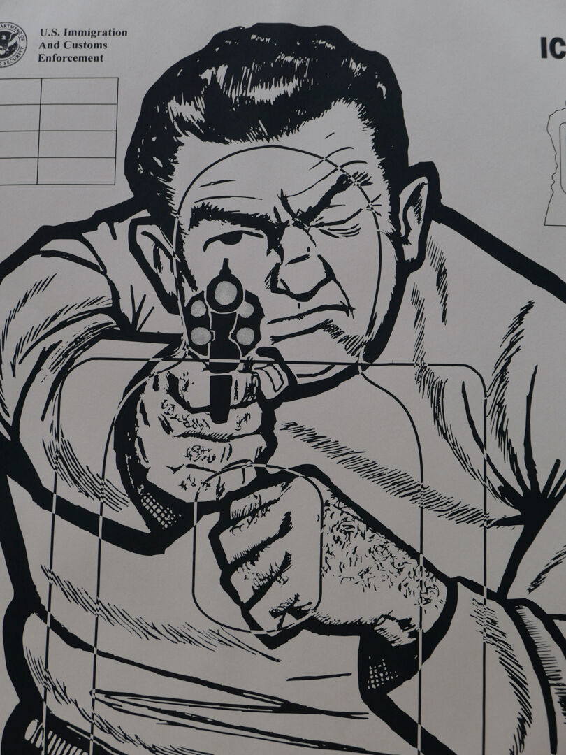 poster poster target silhouette gangster police USA