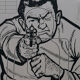poster poster target silhouette gangster police USA