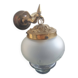 Pair of antique bronze wall sconces