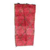Red Boujad Moroccan rug - 252 x 124 cm