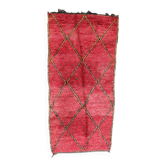 Tapis Marocain Boujad rouge - 252 x 124 cm