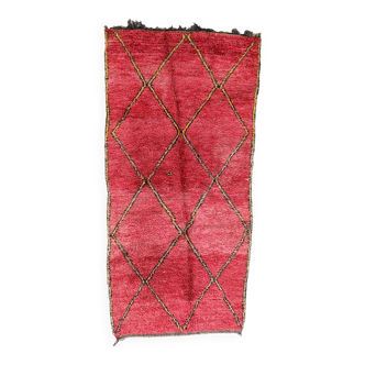 Red Boujad Moroccan rug - 252 x 124 cm