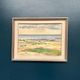 Original Swedish Oil on Canvas - "Beach of Malö" by Bo von Zweigbergk - Signed - Vintage and Framed - 55.5 x 43.5 cm (21.9" x 17.1")
