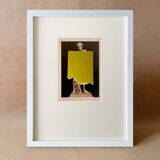 Mercurio - Collage on postcard