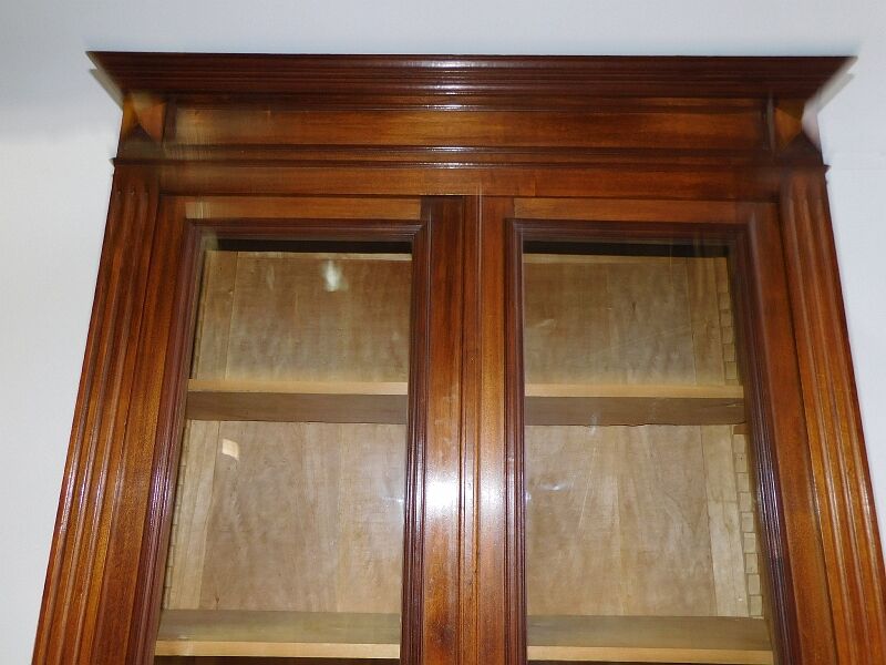 Library 2 walnut doors of the nineteenth century